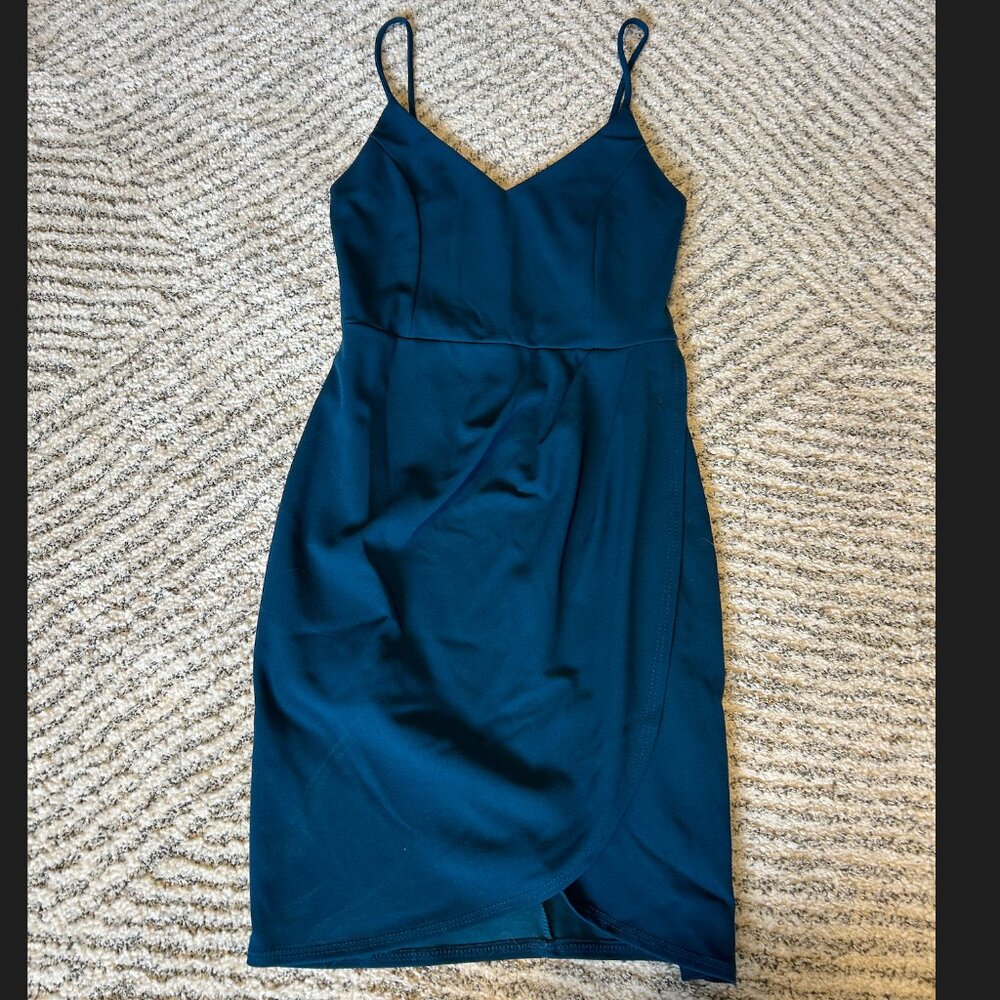 Lulus Teal "Forever Your Girl Blue Bodycon Dress" - Picture 2 of 4